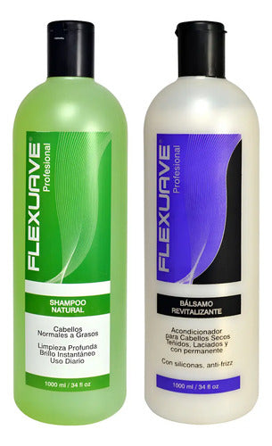 Shampoo Flexuave 1lt + Balsamo Revitalizante 1lt