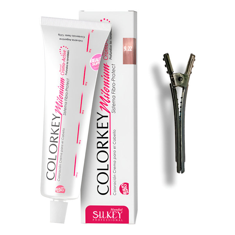 Tinta Silkey Colorkey Milenium 120g + Clip Pinza Plástica 9.22
