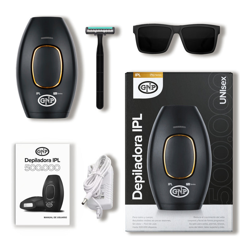 Depiladora Gnp Premium 500.000 Pulsos Corriente Unisex Negro