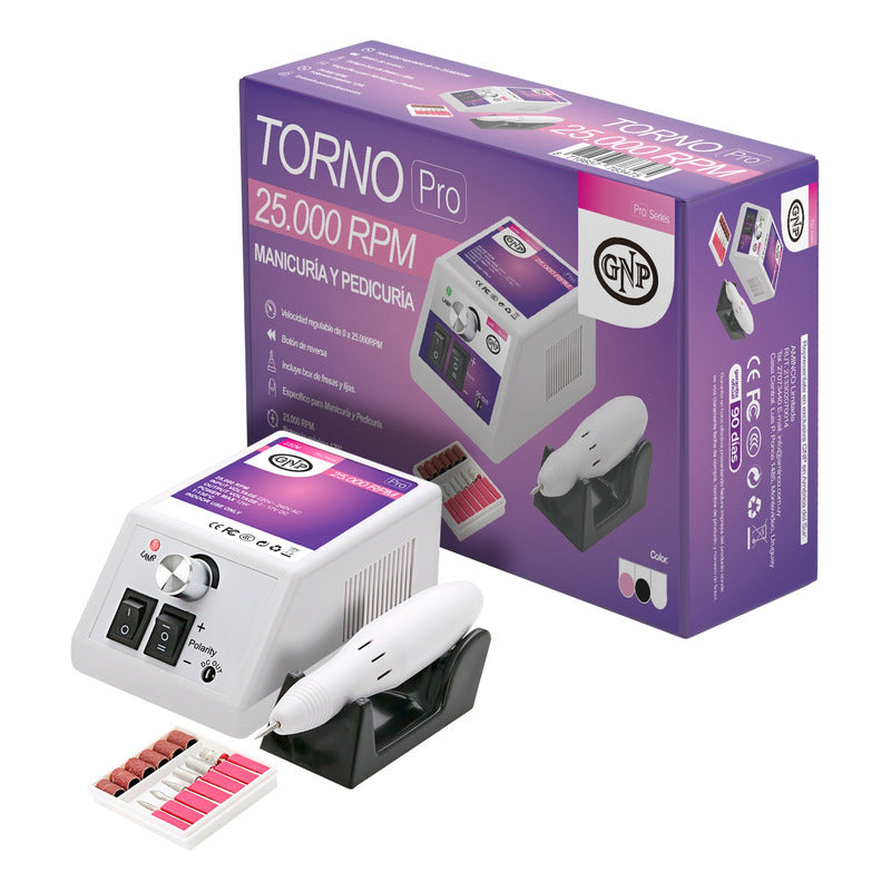 Torno Gnp 25000rpm Uñas Profesional Con Fresas Incluidas