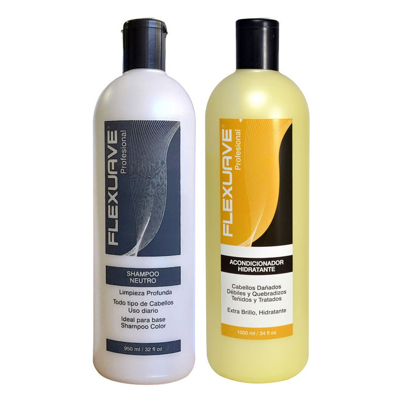 Shampoo Flexuave Neutro Y Acondicionador Hidratante