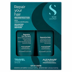 Kit Alfaparf Semi Di Lino Reparación Cabello Dañado Travel Size
