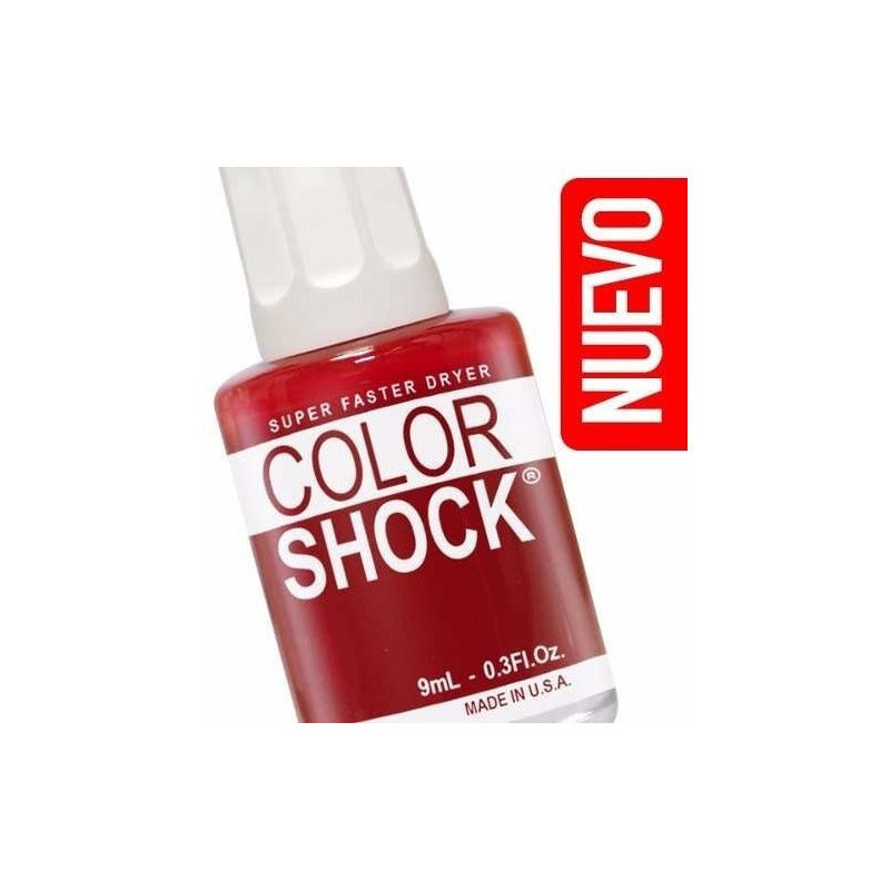 Esmalte Para Uñas Color Shock Rojo Bordeaux Nice