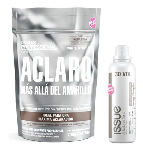 Combo Decolorante Issue White & White 700gr. + Activador