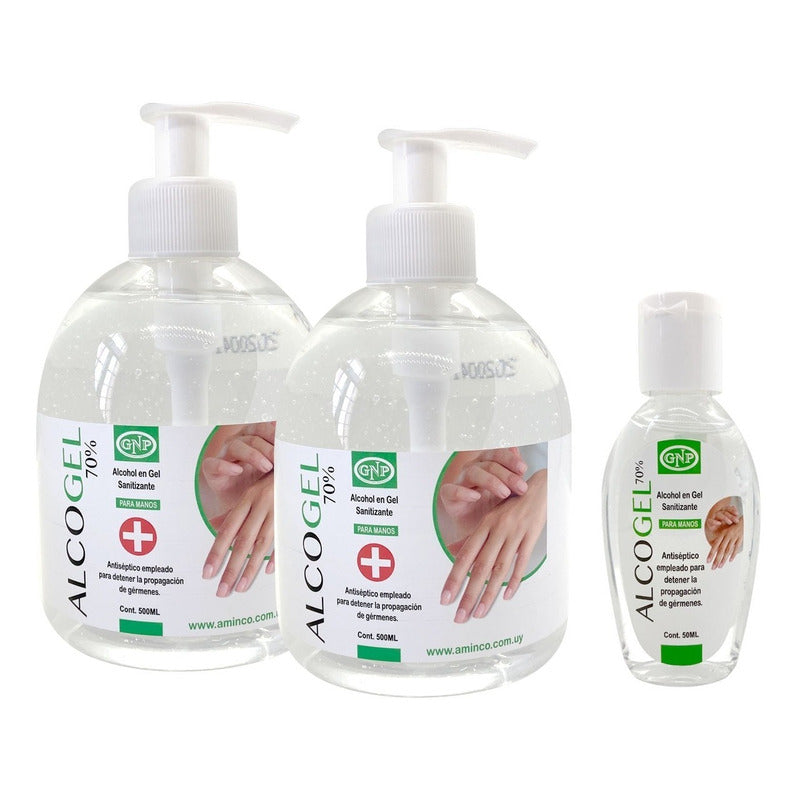 X2 Alcohol En Gel Gnp 500ml + 50ml Alcohol