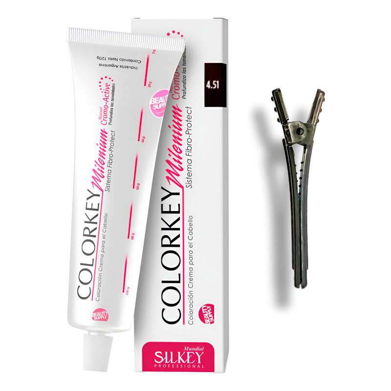 Tinta Silkey Colorkey Milenium 120g + Clip Pinza Plástica 4.51