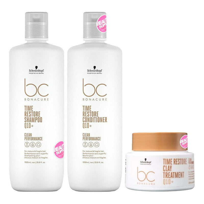 Pack Completo Con Mascara Arcilla 200ml Schwarzkopf Q10
