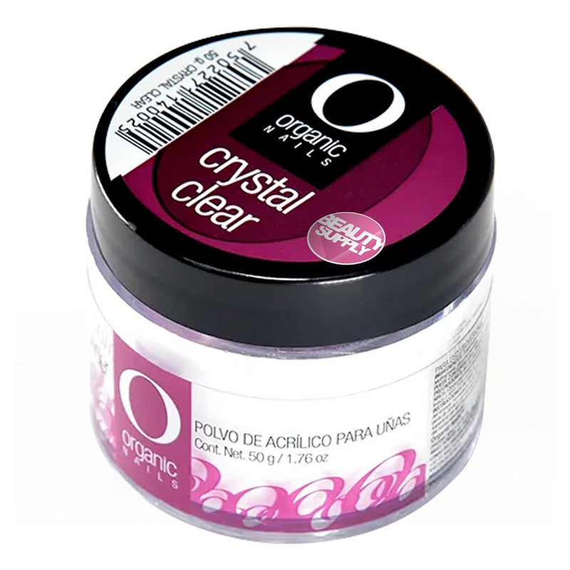 Polvo Acrílico Organic Nails Translúcido Crystal Clear 50gr  - Crystal Clear