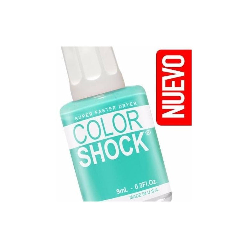 Esmalte Para Uñas Color Shock Verde Agua Nice Agua