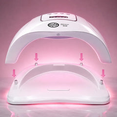 Lámpara Uv Para Uñas Gnp 180w Digital + Torno Gnp 25000 Rpm
