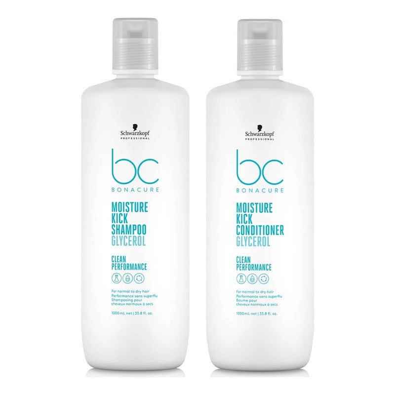 Shampoo Y Acondicionador Schwarzkopf Kick Moisture De Litro