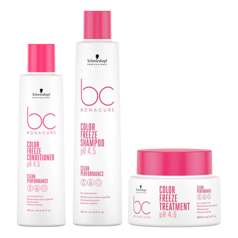 Shampoo, Acondicionador Y Mascara Schwarzkopf Color Freeze