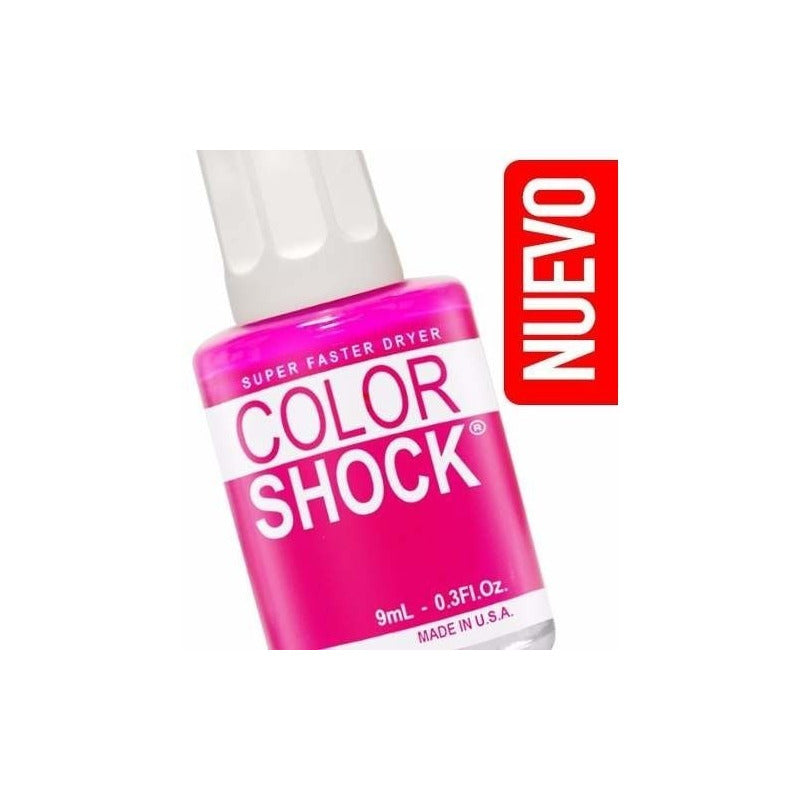 Esmalte Para Uñas Color Shock Fucsia Rosa Fluo Nice Rosa Chicle