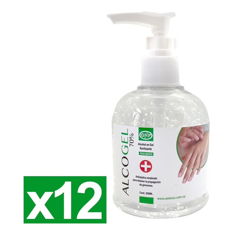 X12 Alcohol En Gel Gnp 250ml Alcohol