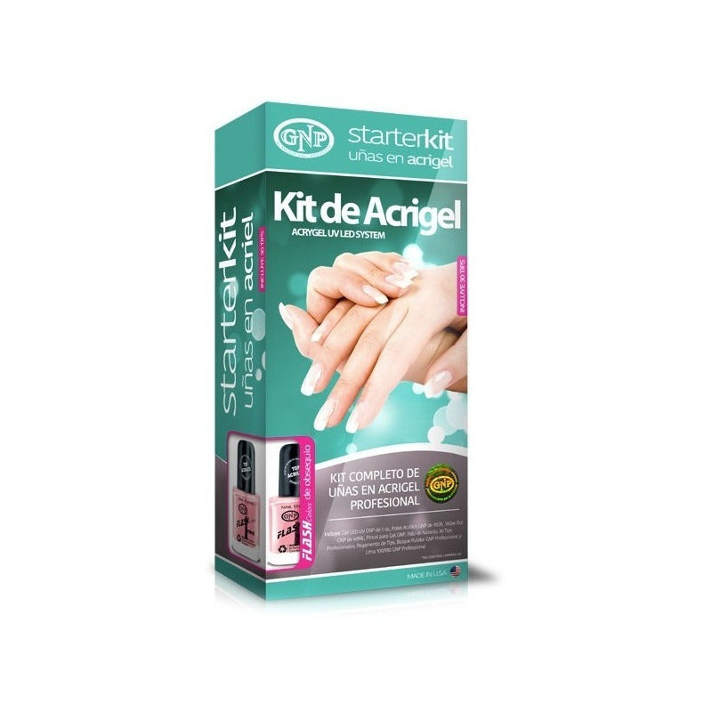 Kit De Uñas En Acrigel Gnp Profesional Exclusivo! Nice Transparente