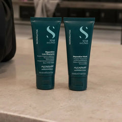 Kit Alfaparf Semi Di Lino Reparación Cabello Dañado Travel Size