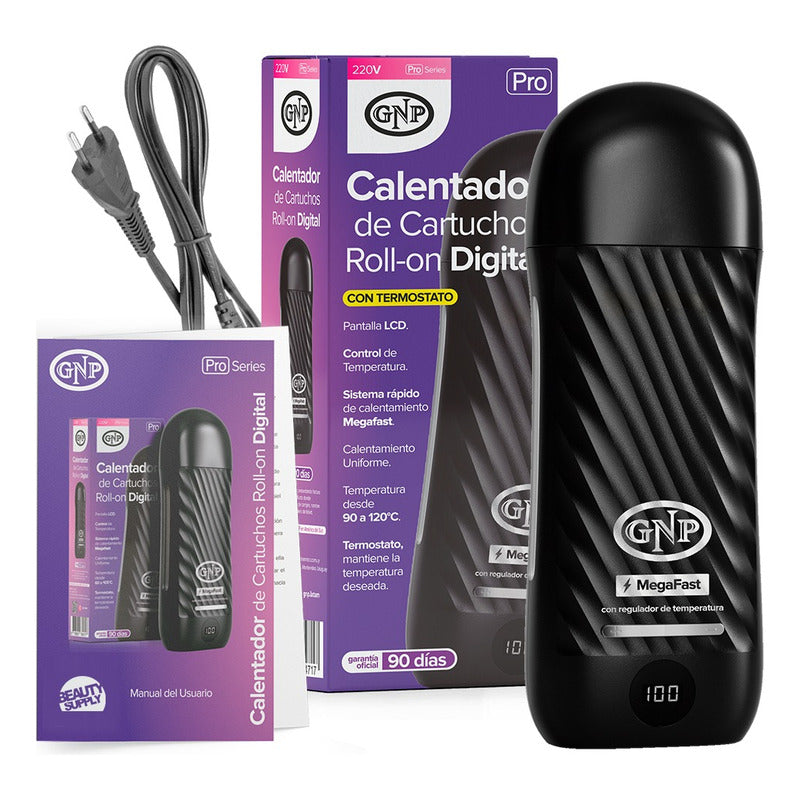 Calentador De Cera Para Cartucho Roll-on Mega, Corta Solo Negro