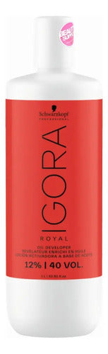 Locion Oxidante 40 Vol. Igora Royal Schwarzkopf 1000ml Oxidantes Y Decolorantes Para Pelo Y Rostro
