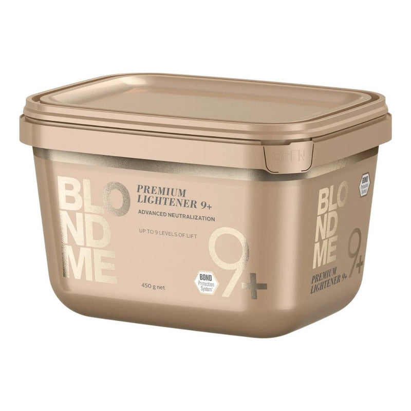 Decolorante Schwarzkopf Blondme 450gr Premium Lightener 9 Tonos