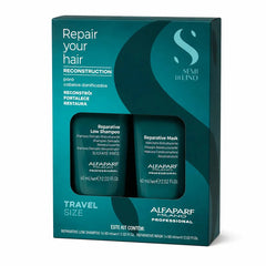 Kit Alfaparf Semi Di Lino Reparación Cabello Dañado Travel Size