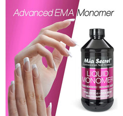 Mia Secret Monómero 118ml Líquido Acrílico Profesional Uñas Transparente