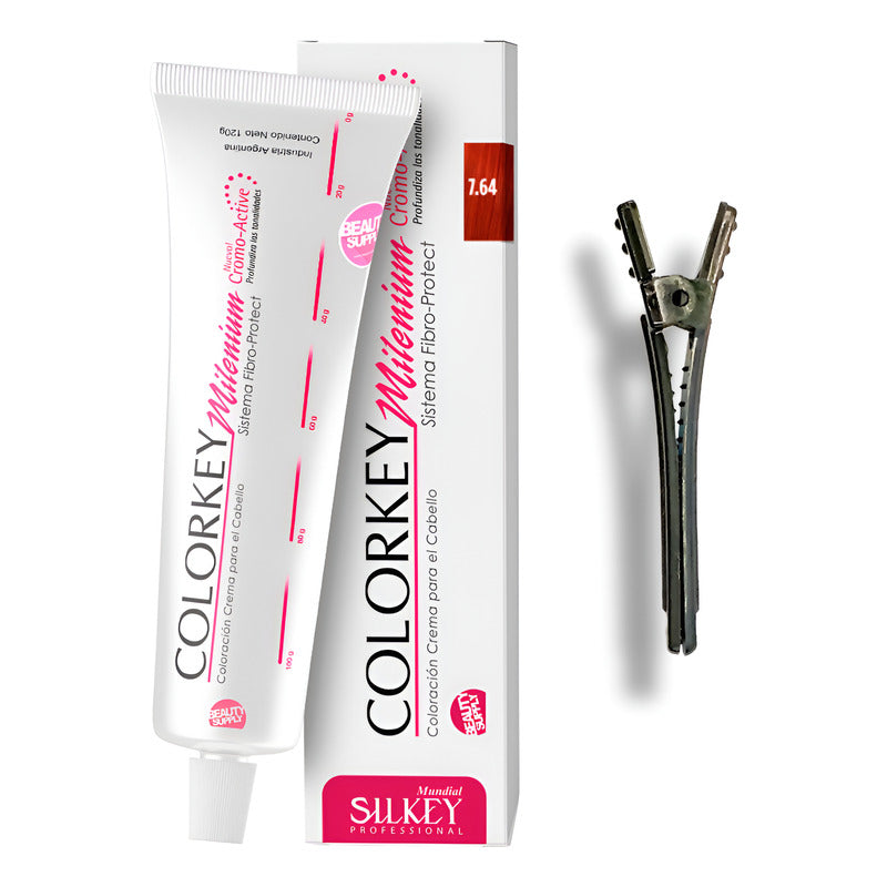 Tinta Silkey Colorkey Milenium 120g + Clip Pinza Plástica 7.64