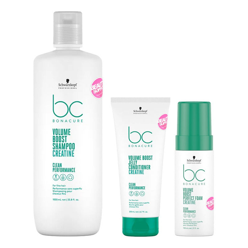 Shampoo 1lt Acondicionador 200ml Y Espuma Schwarzkopf Volume