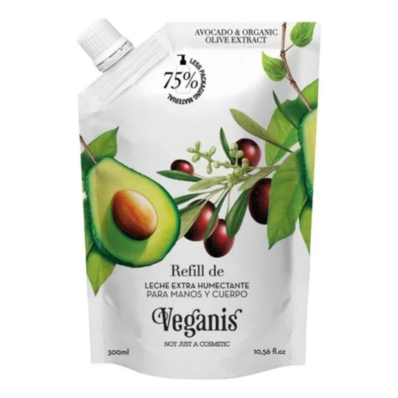 Leche Corporal Veganis Palta Y Oliva 300ml Refill