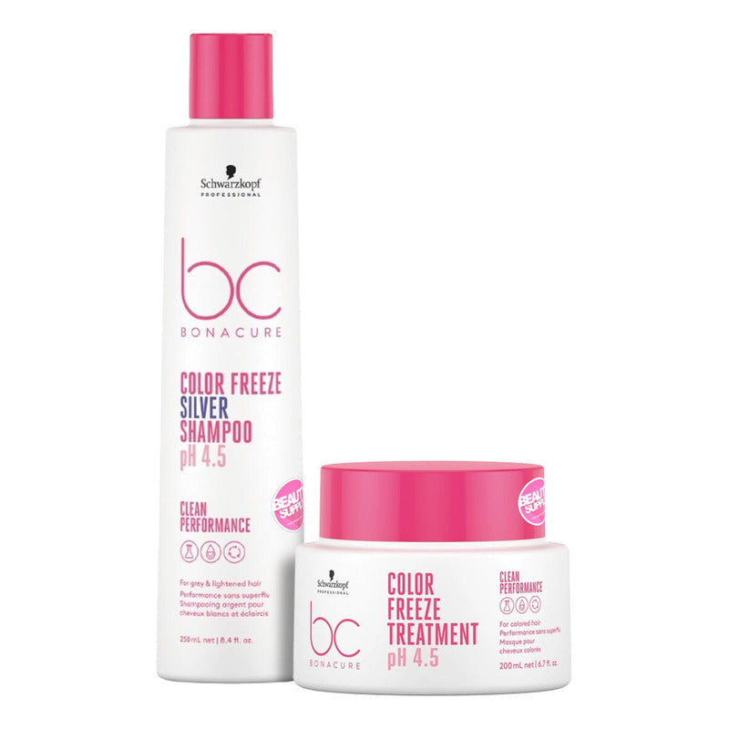 Kit Silver Schwarzkopf Shampoo 250ml Y Mascara 200 Freeze