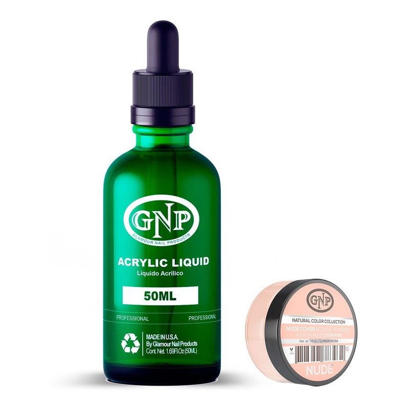 Polvo Cover Gnp 7gr Y Monomero Uñas 50ml