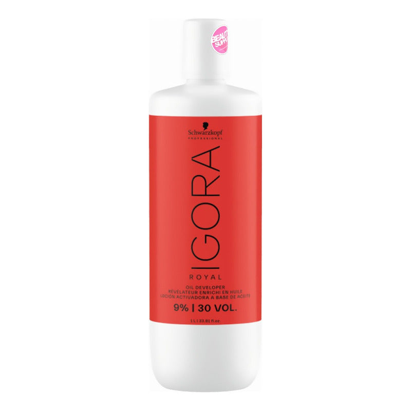 Locion Oxidante 30 Vol. Igora Royal Schwarzkopf 1000ml Sin Tono