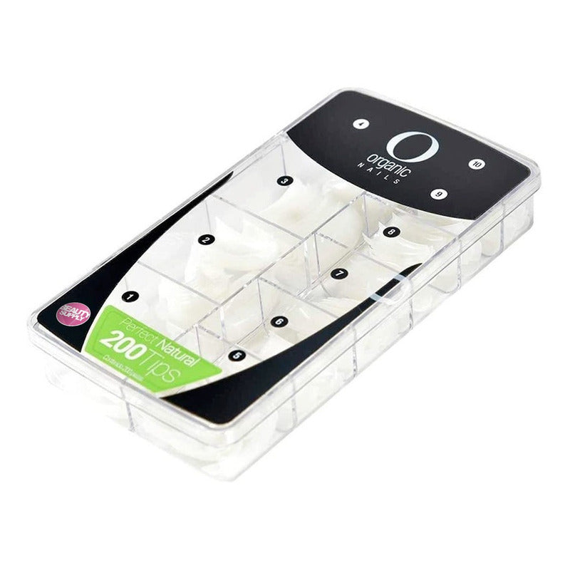 Tips Natural Organic Nails, Caja De 200