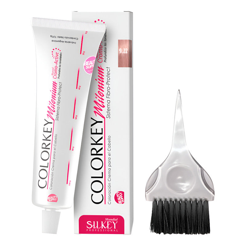 Kit Tinta Silkey Colorkey Milenium 120g + Pincel De Tinta 9.22