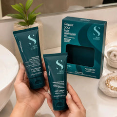 Kit Alfaparf Semi Di Lino Reparación Cabello Dañado Travel Size