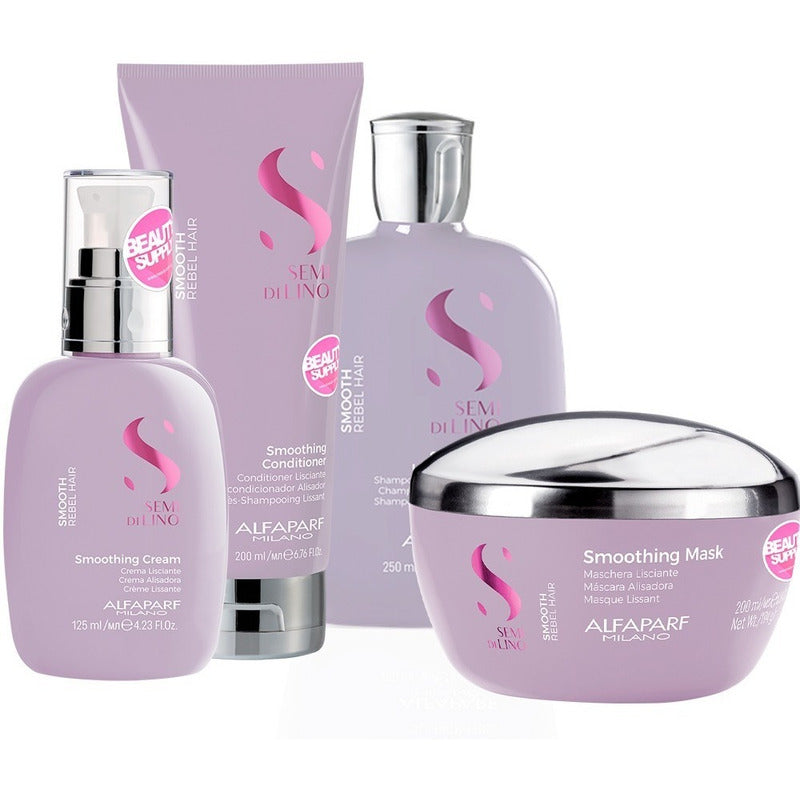Kit Completo Alfaparf Semi Di Lino Smooth Rebel Hair