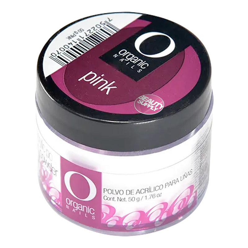 Polvo Acrílico Organic Translúcido Pink 50gr Pink Traslucido