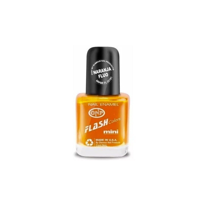 Esmalte De Uñas Americano Gnp Naranja Fluo Neon