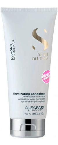Acondicionador Alfaparf Semi Di Lino 200ml , Diamond Brillo