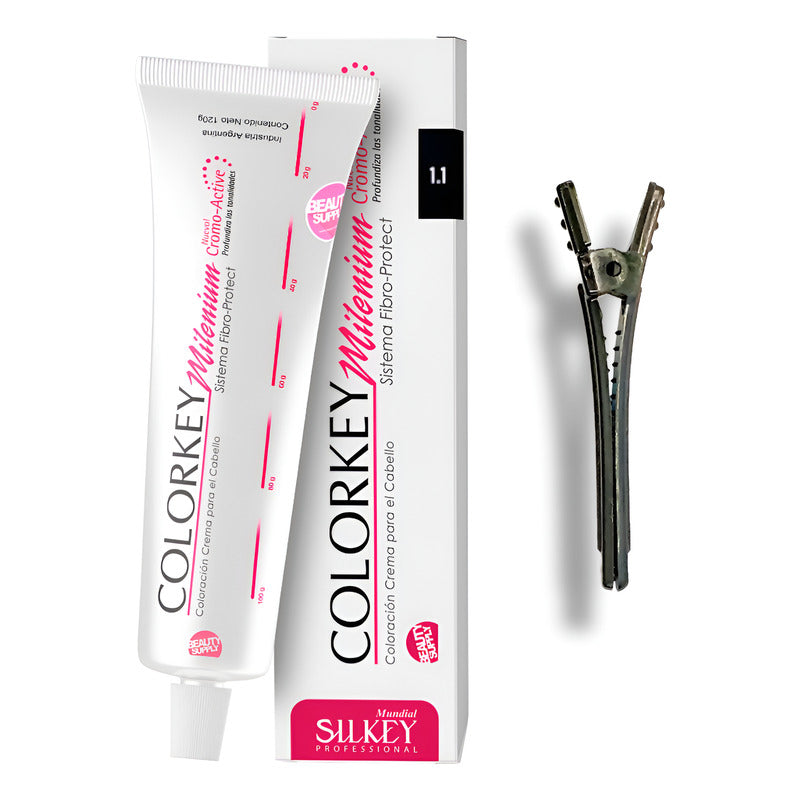 Tinta Silkey Colorkey Milenium 120g + Clip Pinza Plástica 1.1