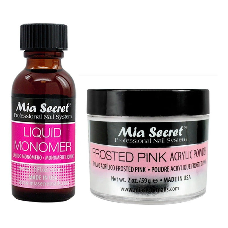 Mia Secret Liquido 30ml Y Polvo Acrilico Uñas 59gr. Nice