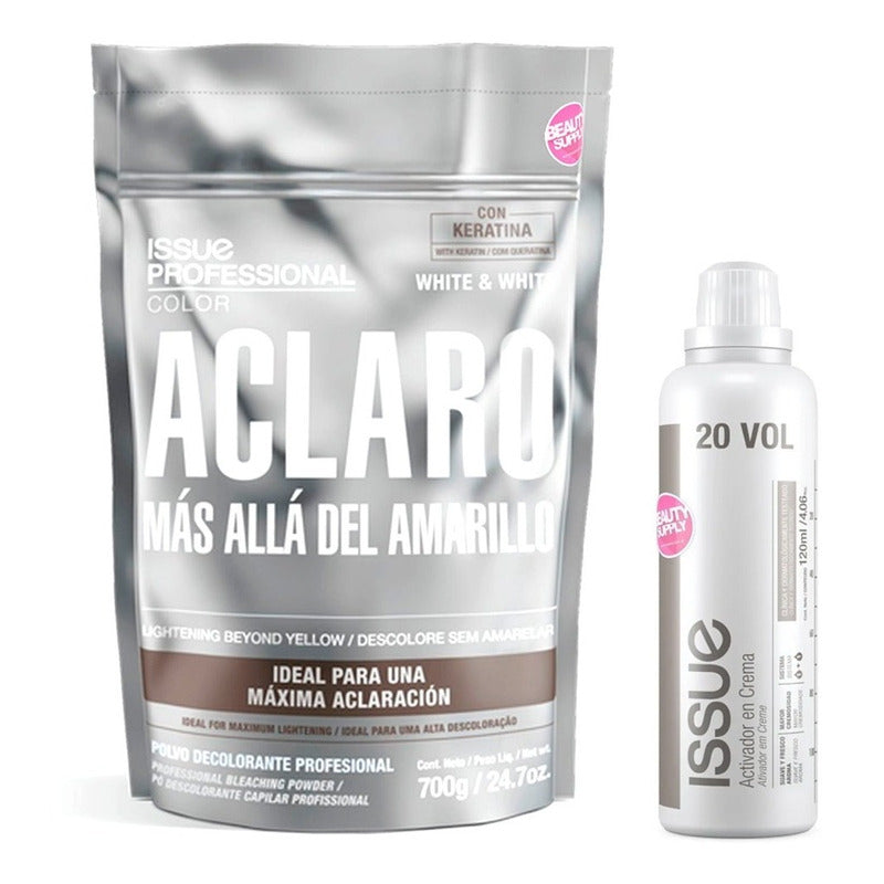 Combo Decolorante Issue White & White 700gr. + Activador