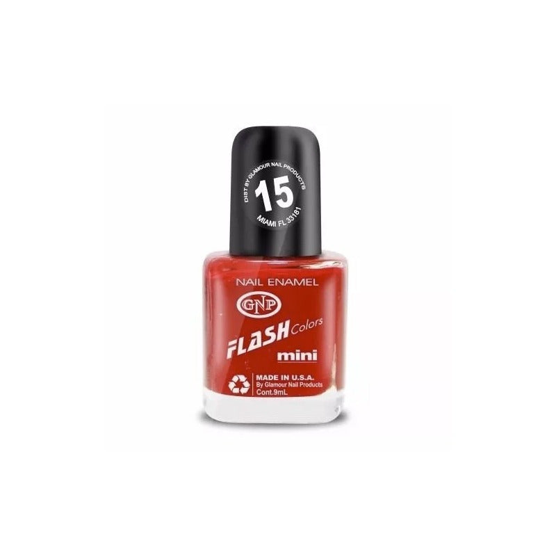Esmalte De Uñas Americano Gnp Nro.15 Rojo Con Brillo