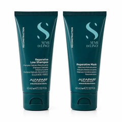 Kit Alfaparf Semi Di Lino Reparación Cabello Dañado Travel Size