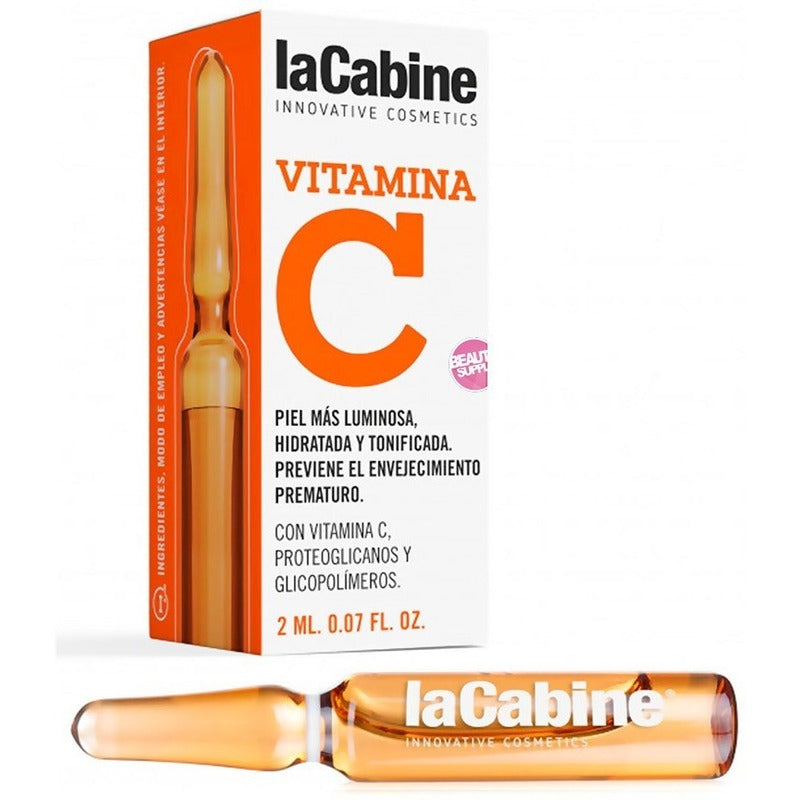 Ampolla Lacabine Vitamina C 2ml, Piel Luminosa Y Tonificada Todo Tipo De Piel