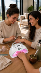 Lámpara Led Uv Gnp 280w Profesional Para Uñas Con Sensor Automático, Pantalla Digital, 66 Leds, Temporizador, Para Esmalte Semipermanente, Gel Y Polygel Blanco