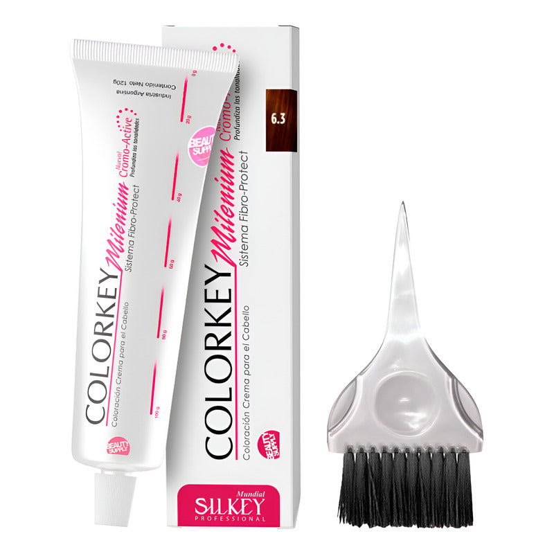 Kit Tinta Silkey Colorkey Milenium 120g + Pincel De Tinta 6.3