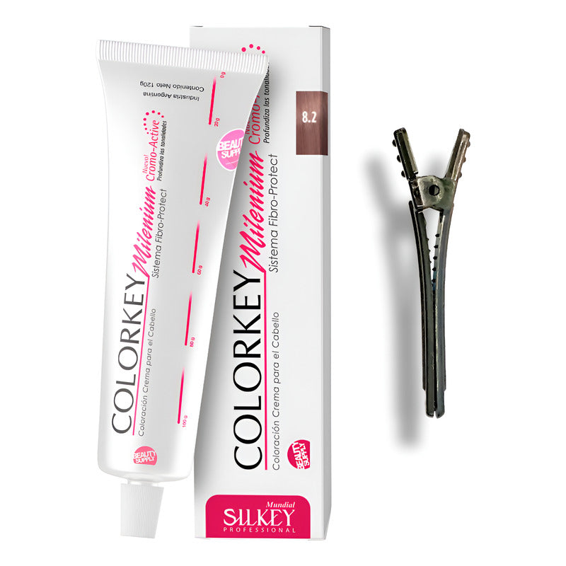 Tinta Silkey Colorkey Milenium 120g + Clip Pinza Plástica 8.2