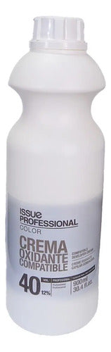 Crema Oxidante Issue Professional 40vol. 1l Para Cabello Tinte Permanente Sin Tono