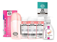 X3 Cera Depilatoria Gnp, Calentador De Cera, Bandas Y Aceite