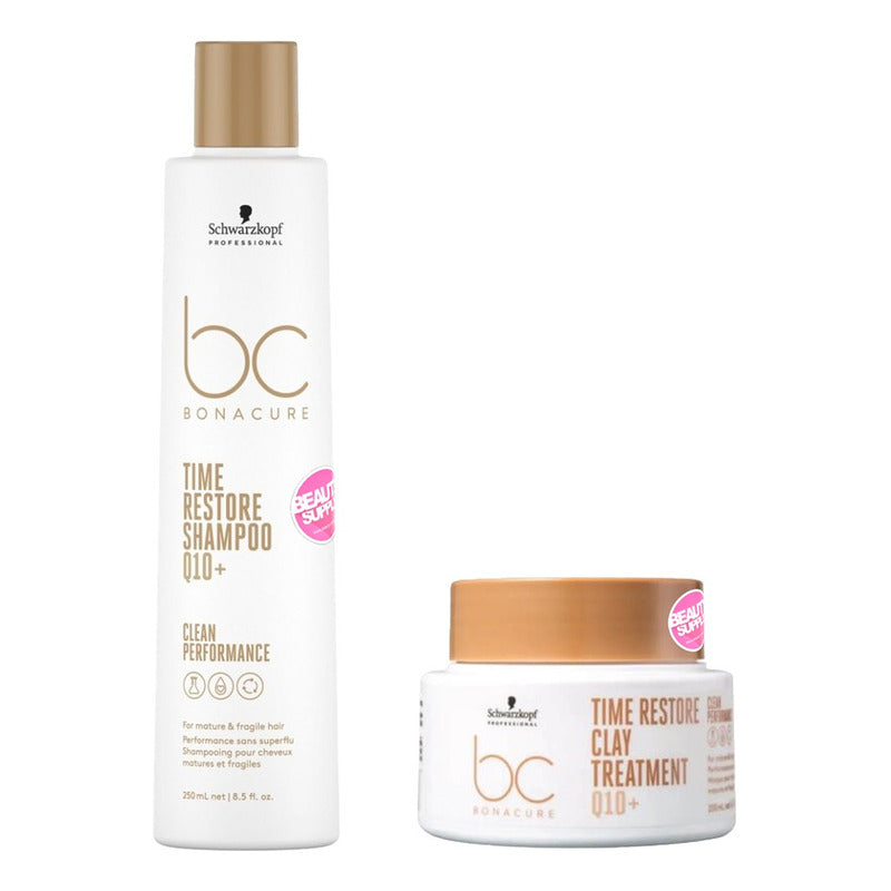 Shampoo Y Mascara Arcilla Schwarzkopf Restore Q10